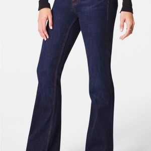 SPANX Dark Indigo Pull On Flare NWT Jeans